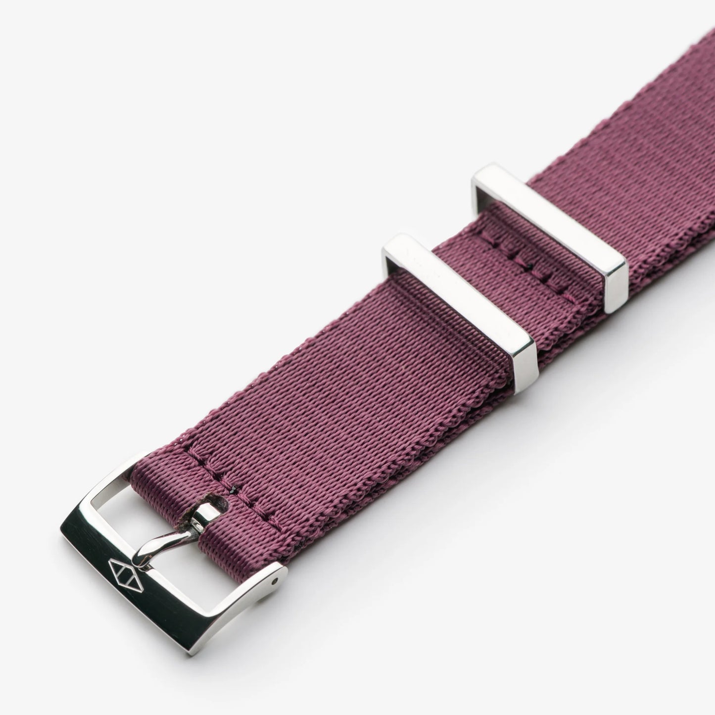 Burgundy Nylon Watch Strap