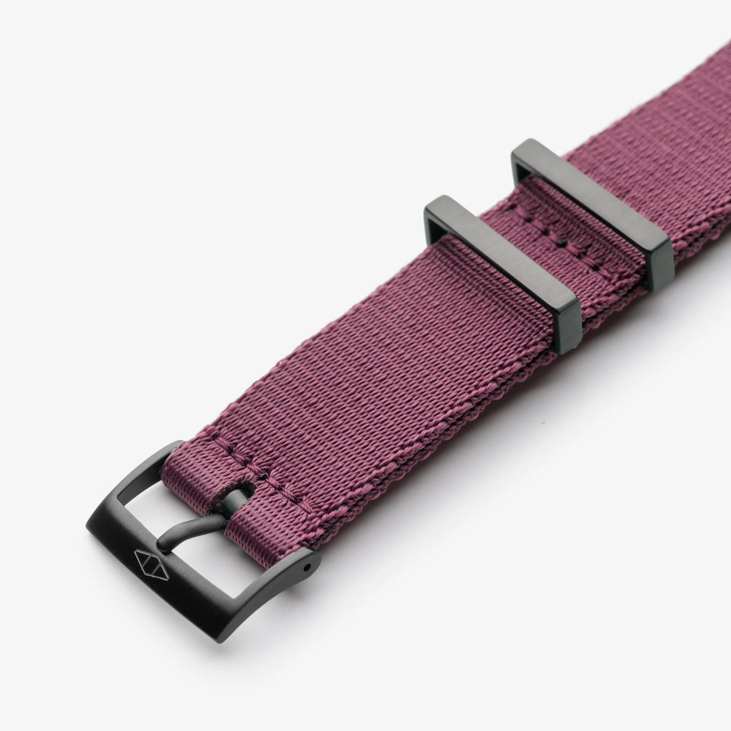 Burgundy Nylon Watch Strap