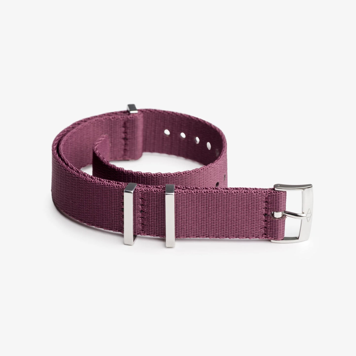 Burgundy Nylon Watch Strap
