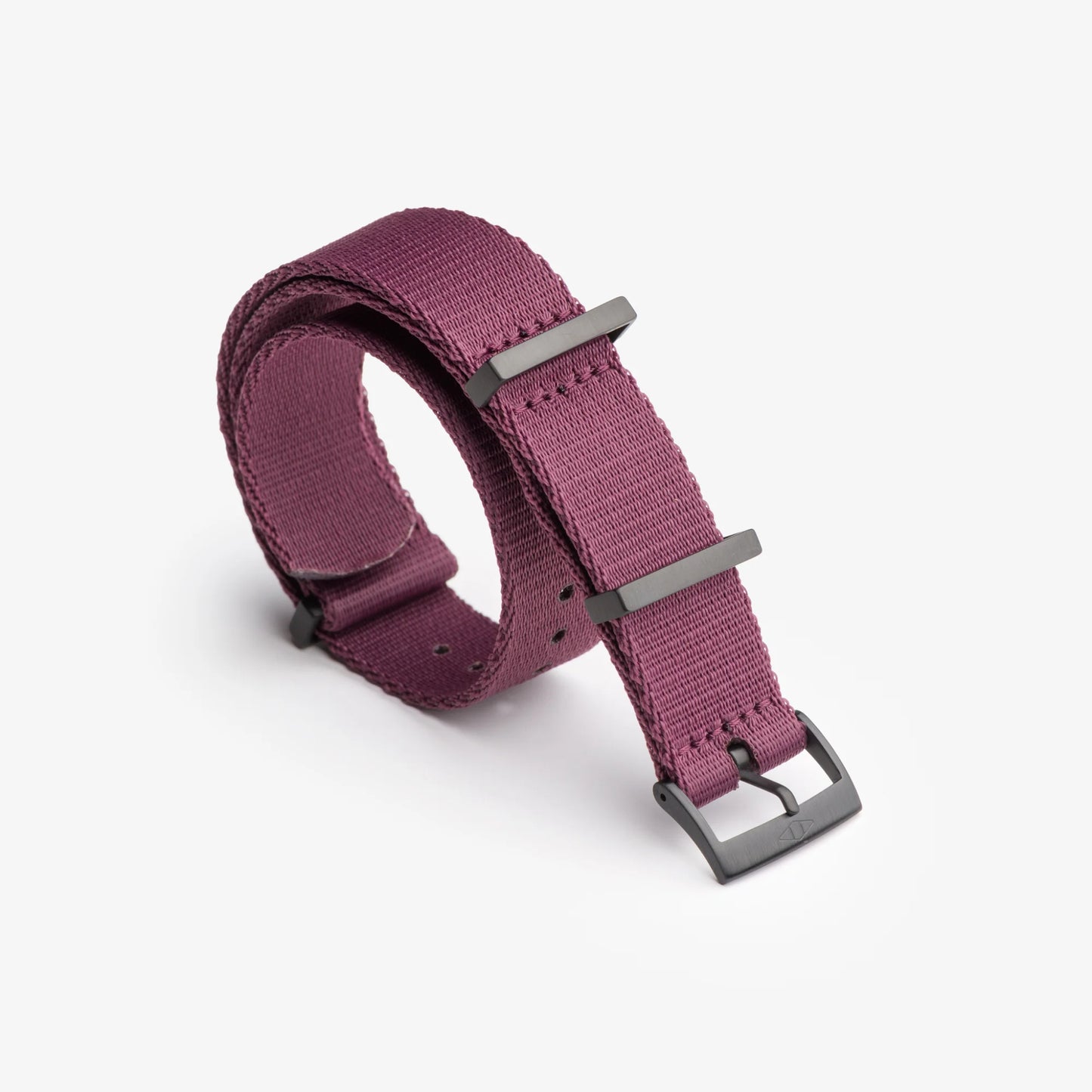 Burgundy Nylon Watch Strap