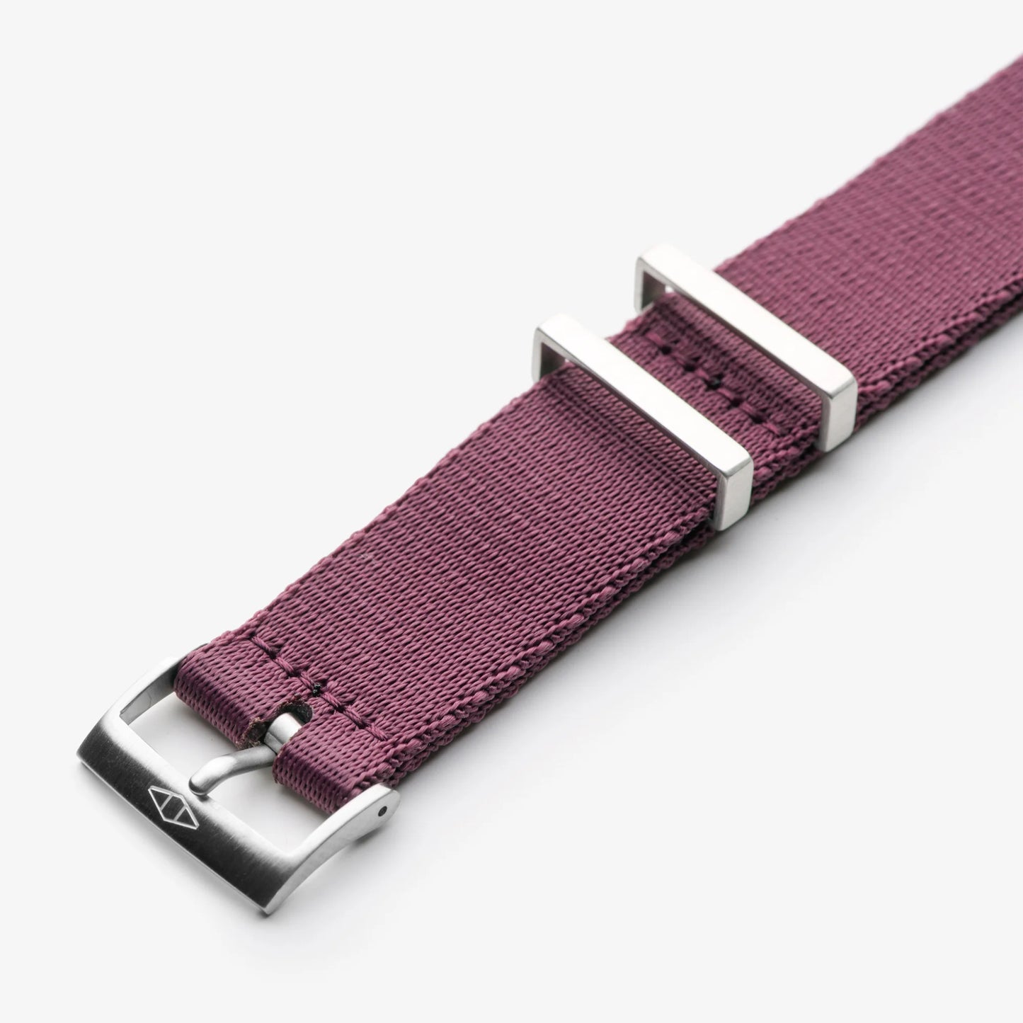 Burgundy Nylon Watch Strap