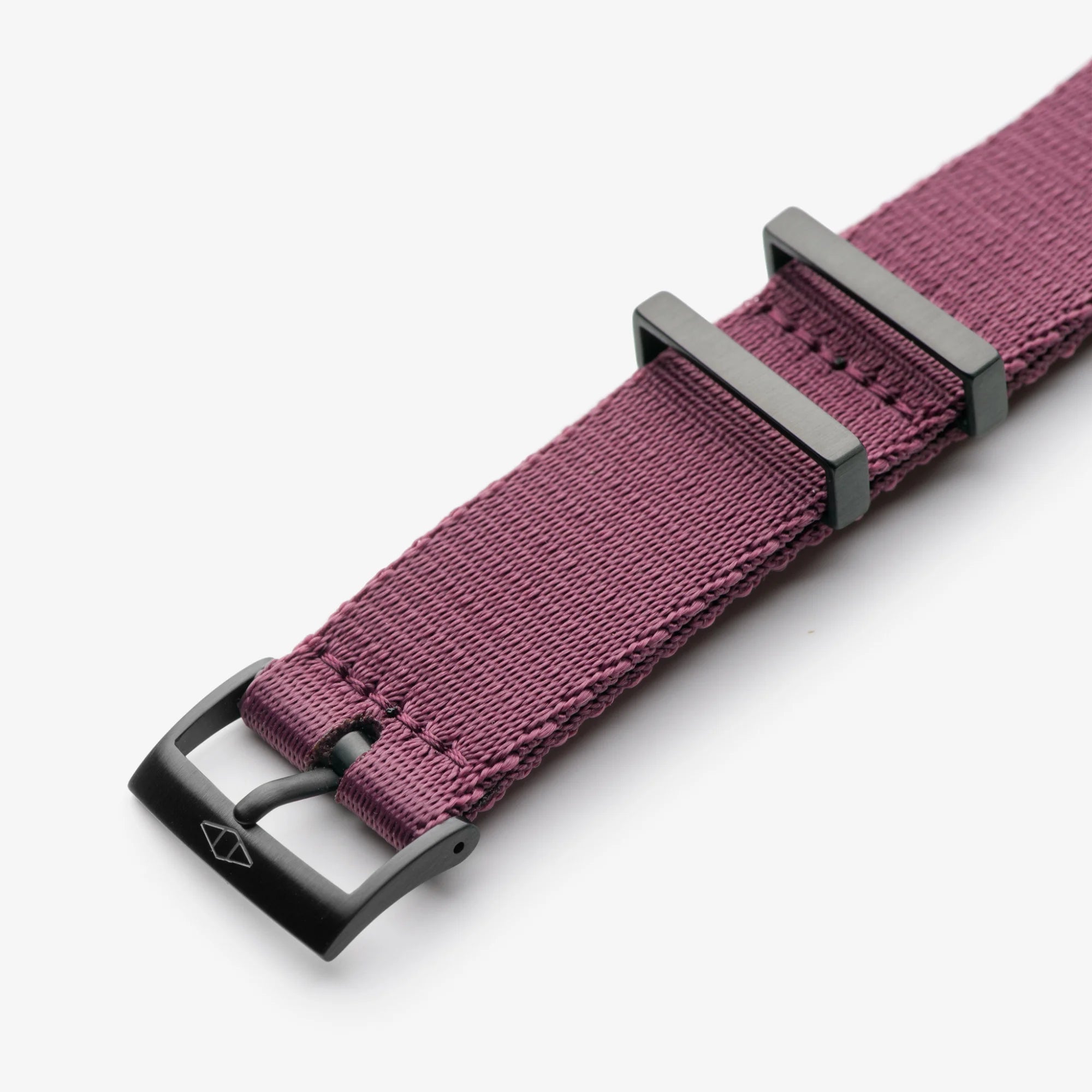 Burgundy Nylon Watch Strap