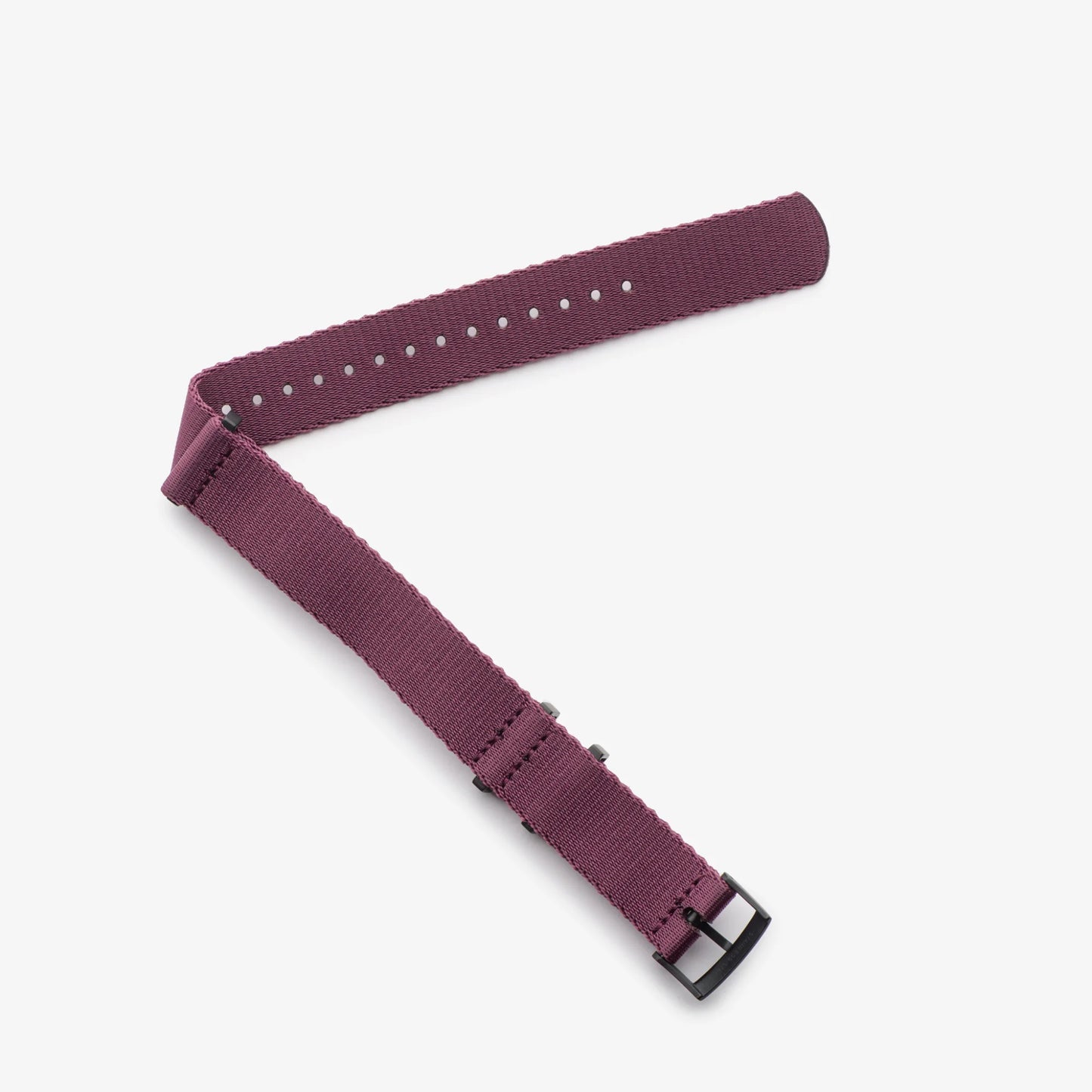 Burgundy Nylon Watch Strap