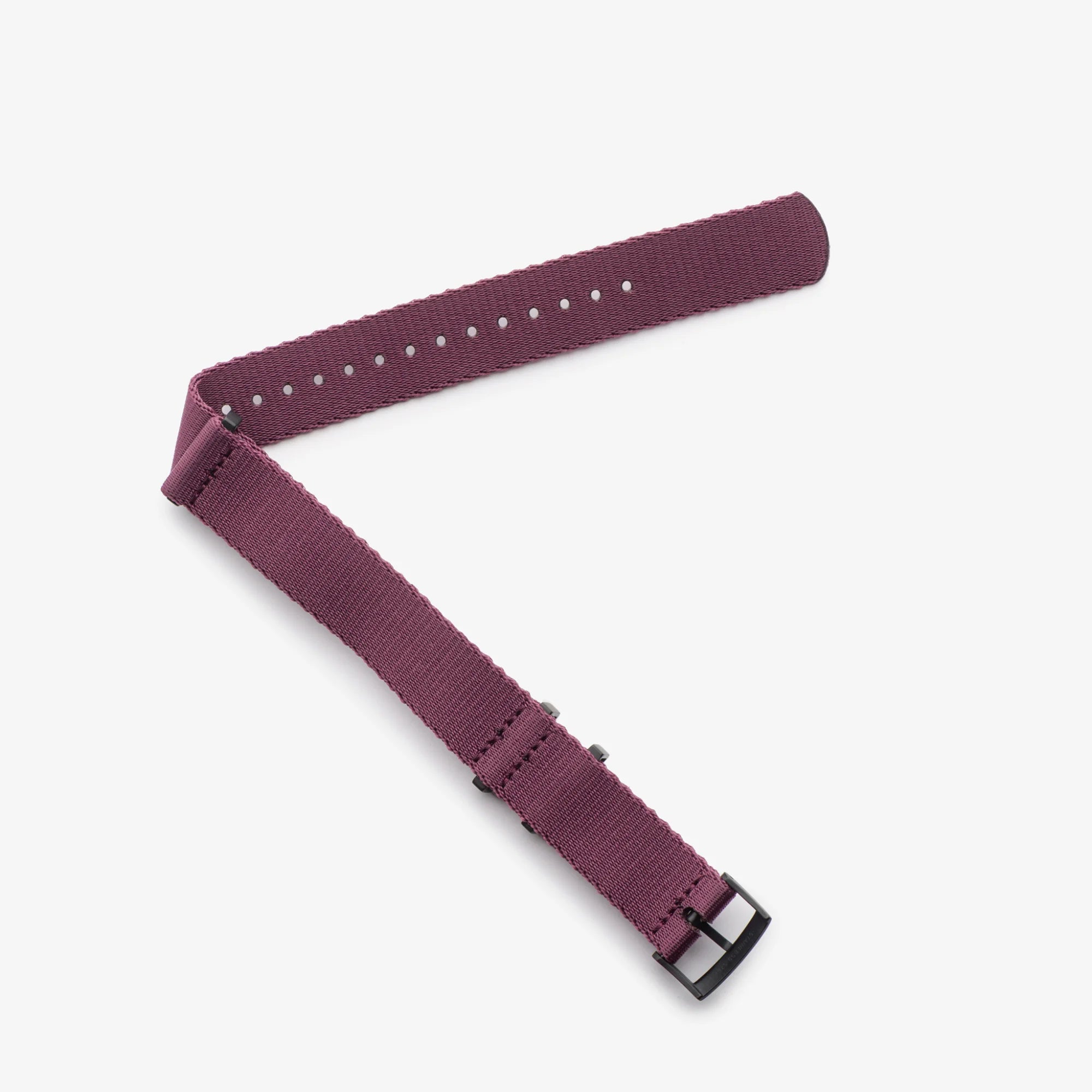 Burgundy Nylon Watch Strap