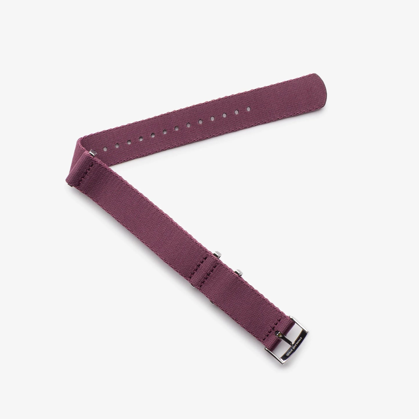Burgundy Nylon Watch Strap