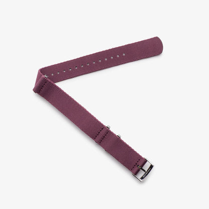 Burgundy Nylon Watch Strap