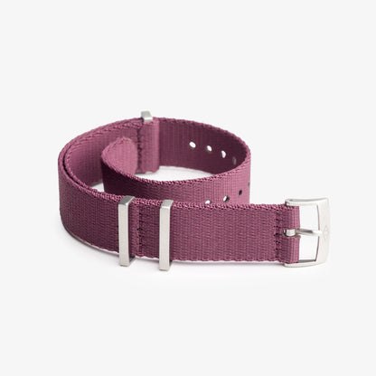 Burgundy Nylon Watch Strap
