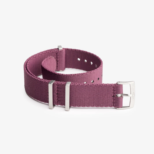 Burgundy Nylon Watch Strap