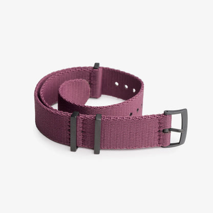 Burgundy Nylon Watch Strap