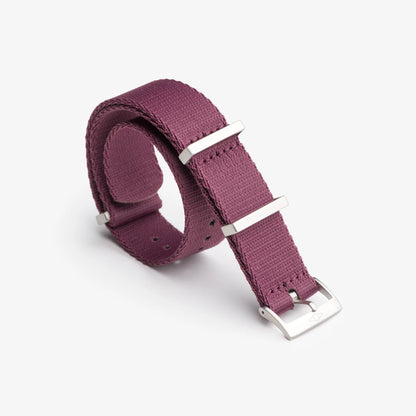 Burgundy Nylon Watch Strap