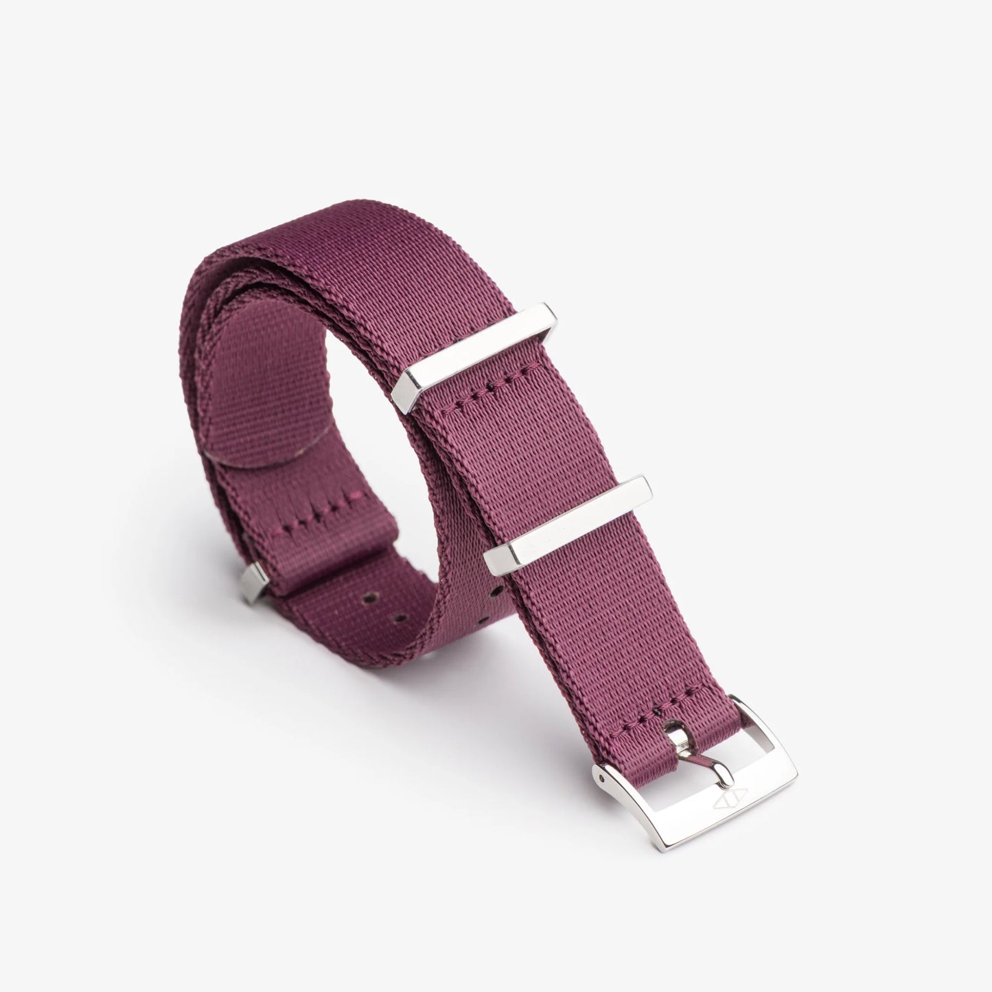 Burgundy Nylon Watch Strap
