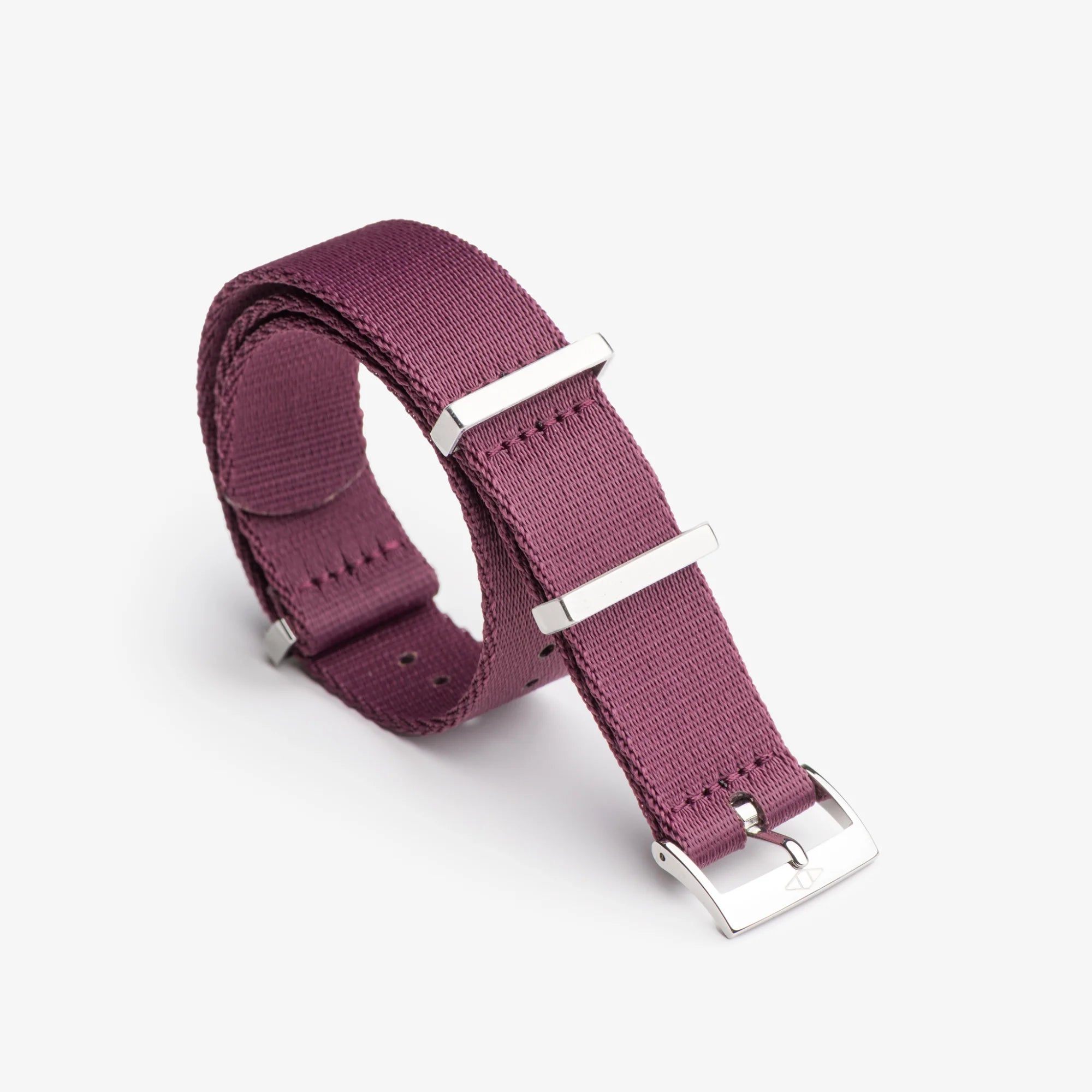 Burgundy Nylon Watch Strap