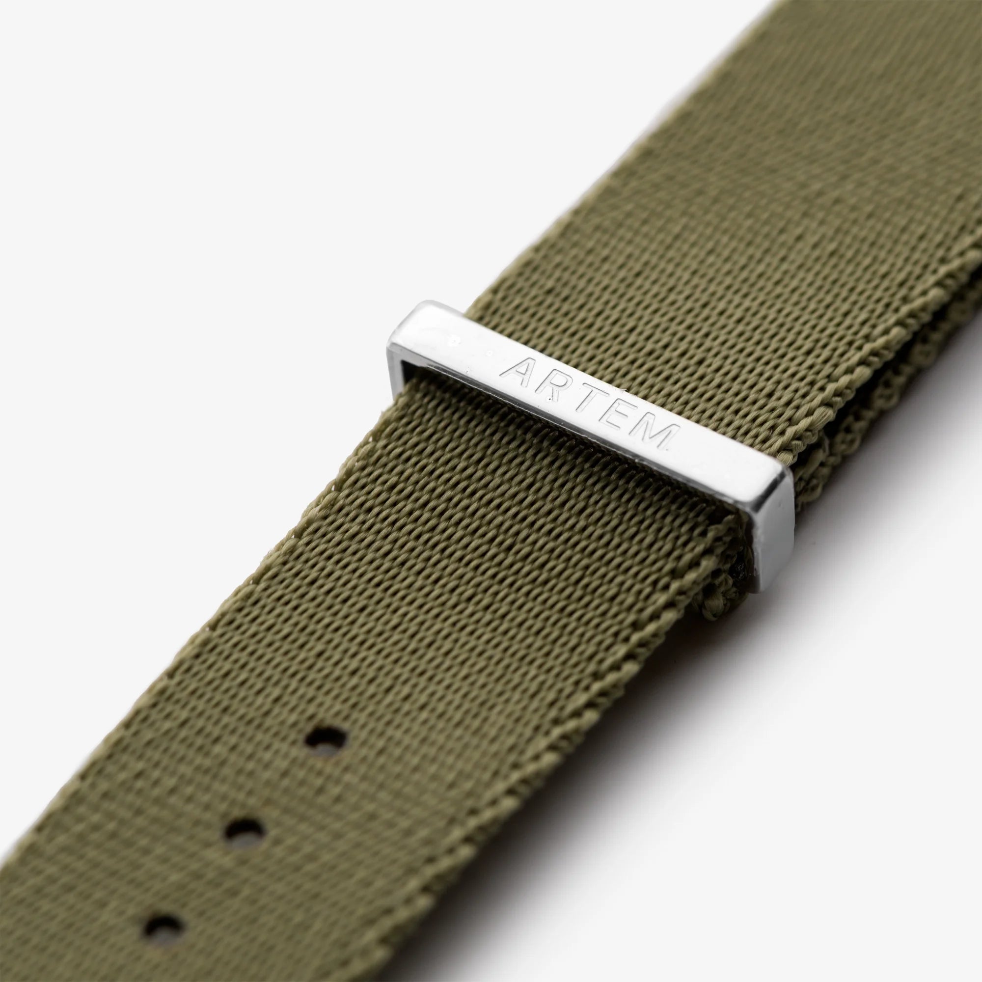 Khaki Green Nylon Watch Strap
