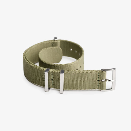 🎁 Khaki Green Nylon Watch Strap (100% off)