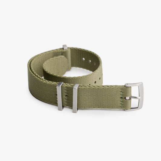 Khaki Green Nylon Watch Strap