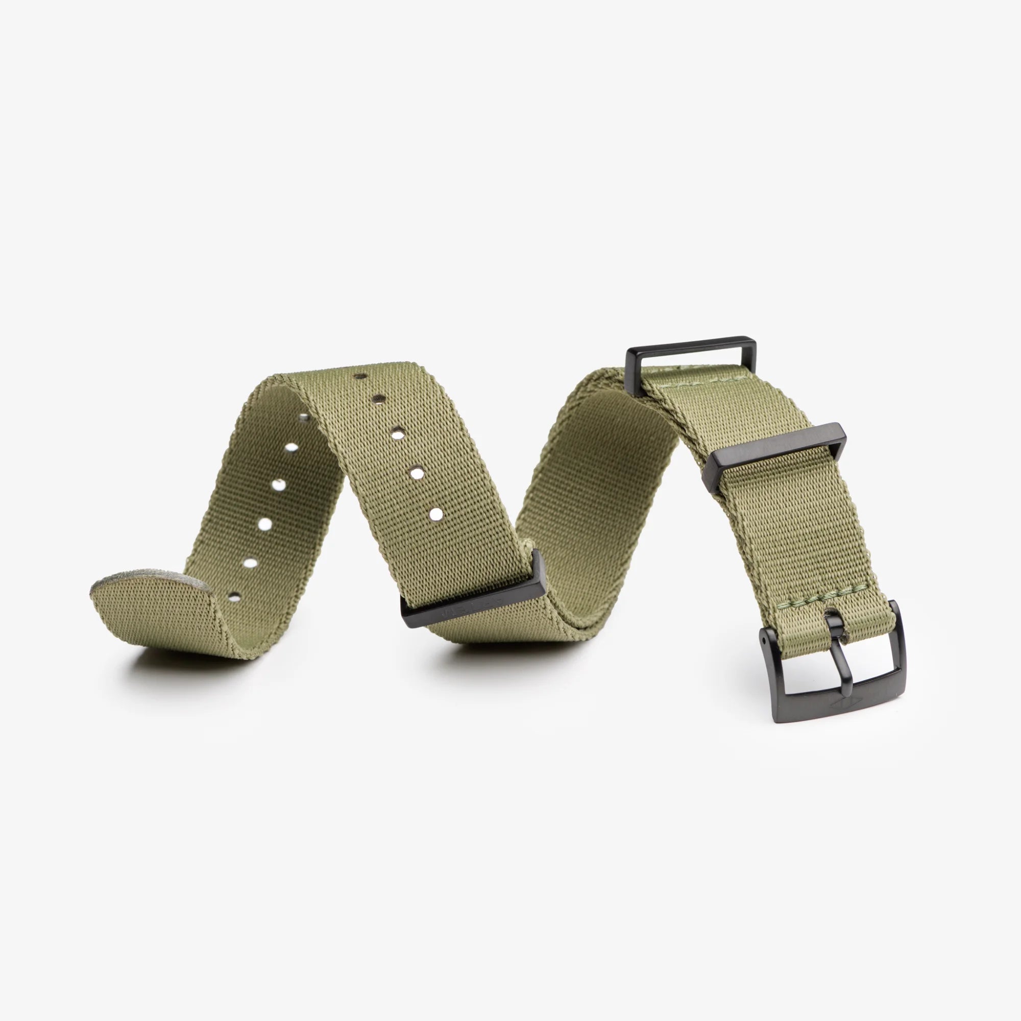 Khaki Green Nylon Watch Strap