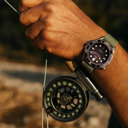 Khaki Green Nylon Watch Strap
