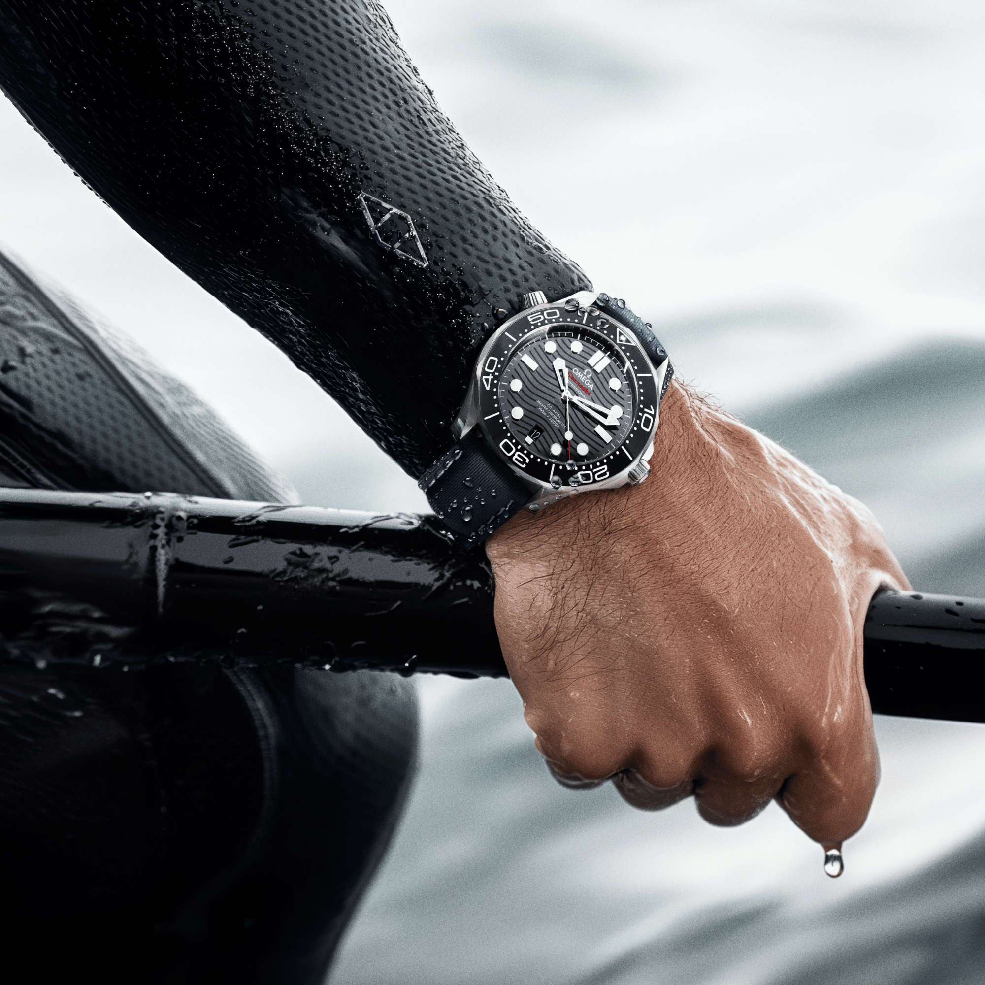 Loop-less™ HydroFlex™ | Cosmic Tide Edition | Blue Strap with White Stitching