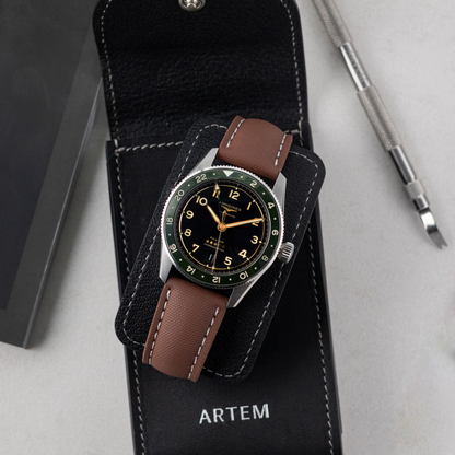 Loop-less™ HydroFlex™ | Nebula Dust Edition | Brown Strap with White Stitching